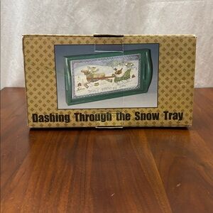 Dashing Through the Snow Tray